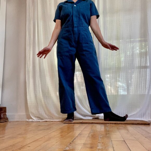 Big Bud Press Short Sleeve Jumpsuit - Like New!! Lagoon Size M petite - Picture 4 of 6